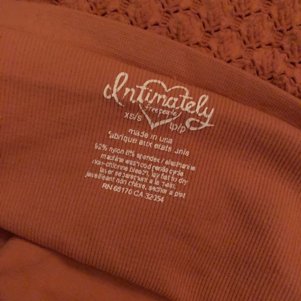Free People Orange Tube Top